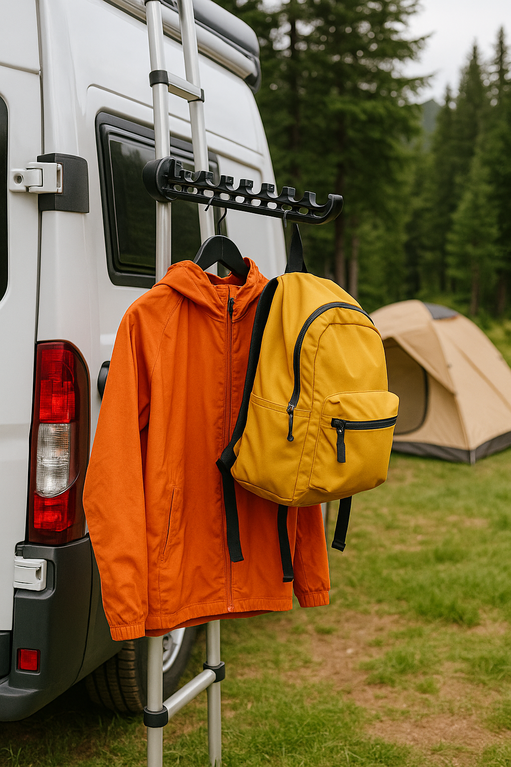 Foldable Outdoor Clothes Hanger for Camper, Caravan & Motorhome