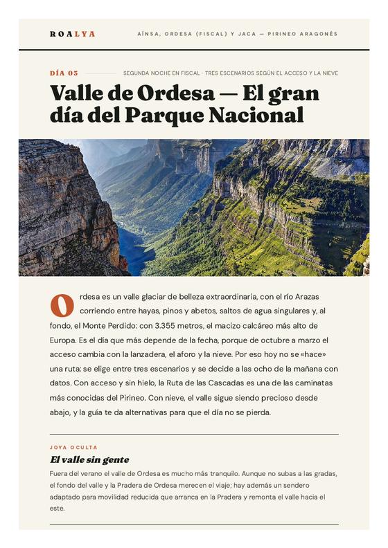 Página de una ruta ROALYA