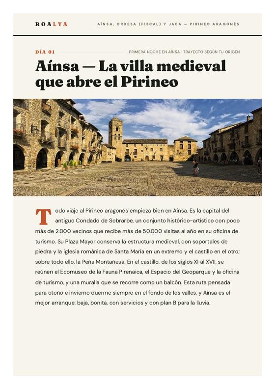 Página de una ruta ROALYA
