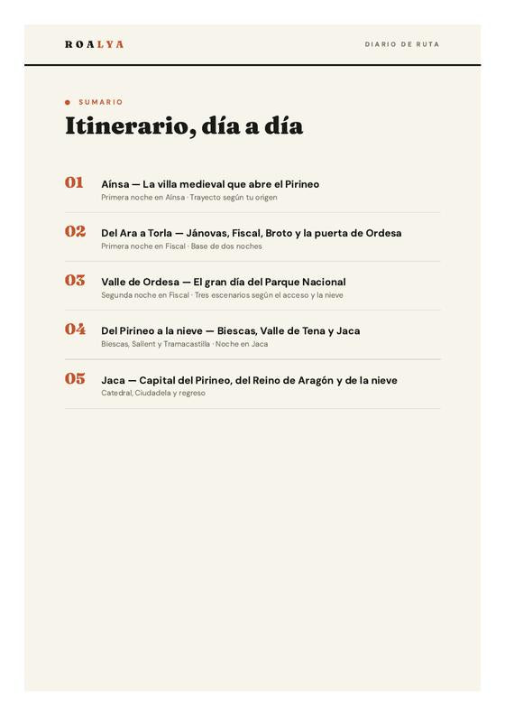 Página de una ruta ROALYA